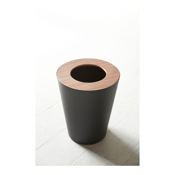 Rin Round fekete szemeteskosár - YAMAZAKI-image-3