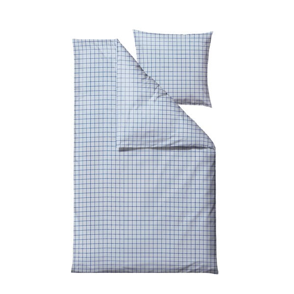 Világoskék egyszemélyes renforcé pamut ágyneműhuzat 140x200 cm Vista – Södahl