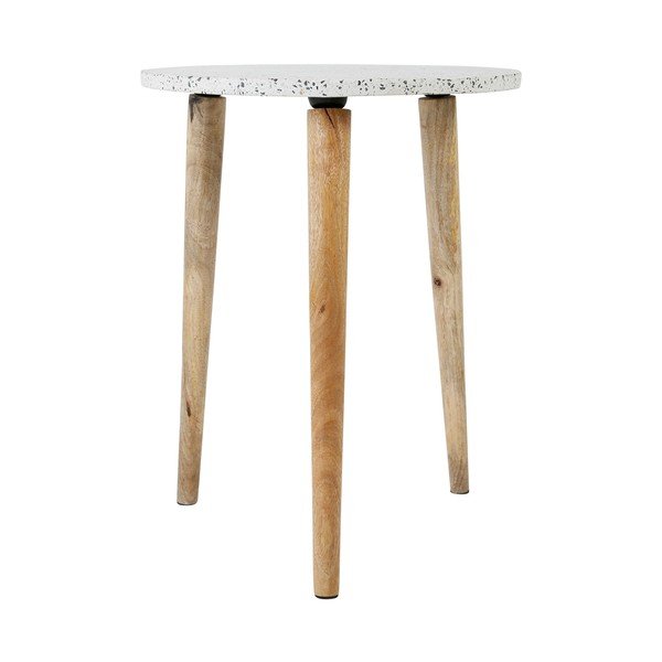 Kerek tárolóasztal terrazzo asztallappal ø 42 cm Terrazzo – Jardin d'Ulysse-image-3