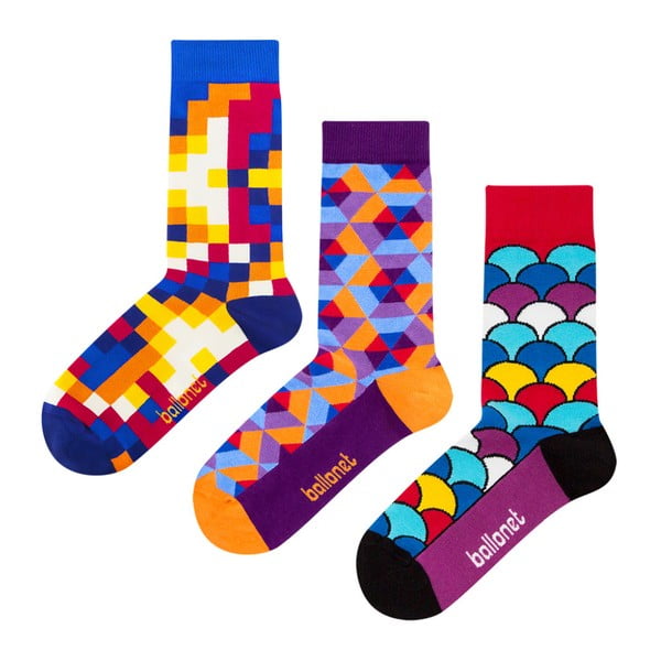 Crazy zokni ajándékszett, méret: 36 – 40 - Ballonet Socks