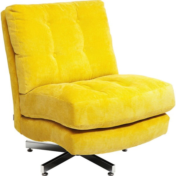 Cinema citromsárga gurulós fotel - Kare Design