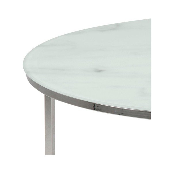 Alisma fehér kerek dohányzóasztal, ⌀ 80 cm - Actona-image-4