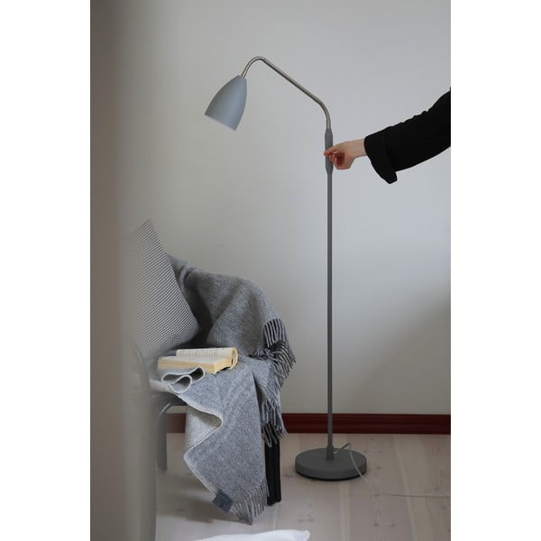 Szürke LED dimmelhető állólámpa fém búrával (magasság 140 cm) Patro – Markslöjd-image-1