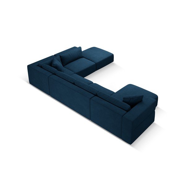 Kék sarokkanapé (jobb oldali-"U" alakú) Esther – Milo Casa-image-3