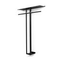 Fekete acél fali fogas polccal 100 cm Luno Large – Spinder Design