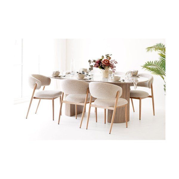Szürkésbézs kerámia váza (magasság 23,5 cm) – House Nordic-image-3