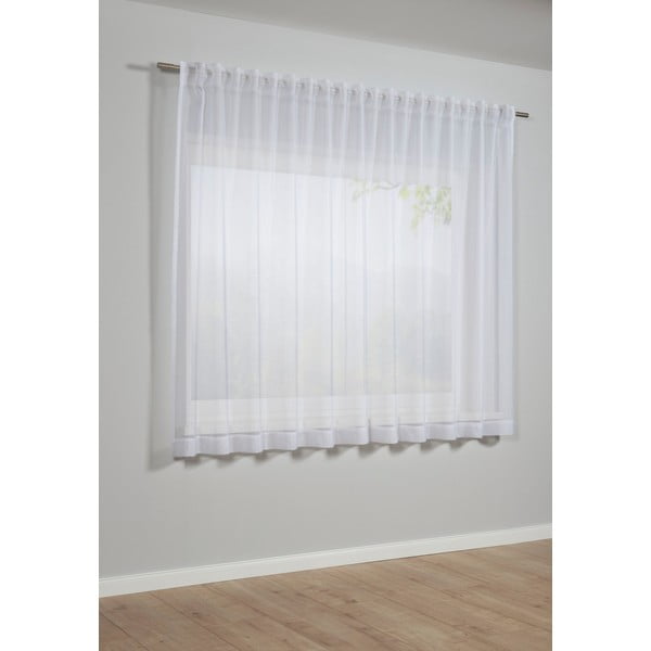 Fehér átlátszó függöny 175x450 cm Voile Uni - Gardinia-image-2