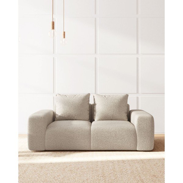 Bézs buklé kanapé 212 cm Feiro – MESONICA-image-3