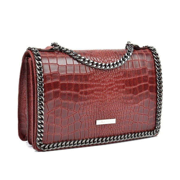 Chain piros bőr kézitáska - Carla Ferreri-image-2