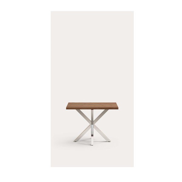 Étkezőasztal tölgyfa dekoros asztallappal 90x160 cm Argo – Kave Home