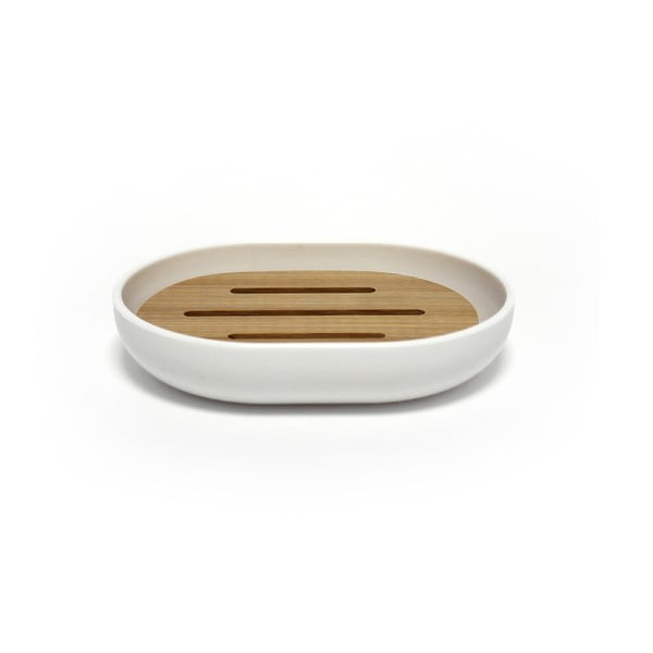 Fehér műanyag szappantartó Smart – douceur d'intérieur