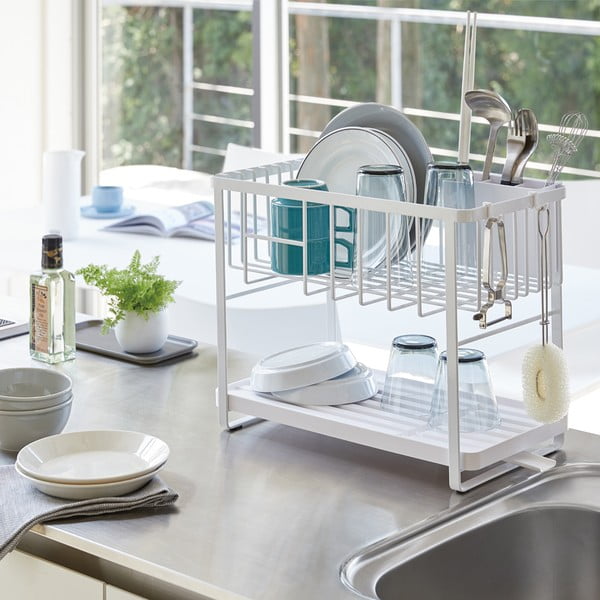 Kétszintes fém edényszárító Tower – YAMAZAKI-image-3