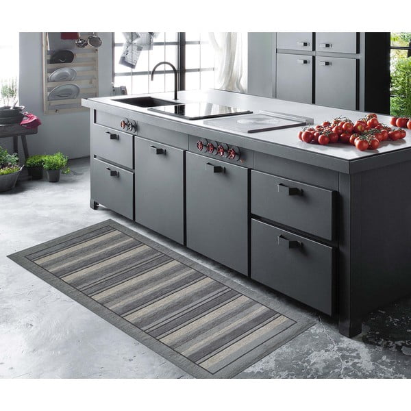 Velour szürke futószőnyeg, 55 x 190 cm - Floorita-image-2