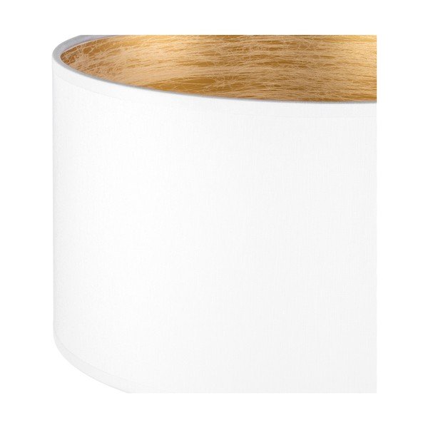 Tres S fehér asztali lámpa aranyszínű részletekkel, ⌀ 25 cm - Sotto Luce-image-1