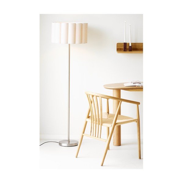 Bézs-ezüstszínű len állólámpa (magasság 150 cm) Wattom – House Nordic-image-2