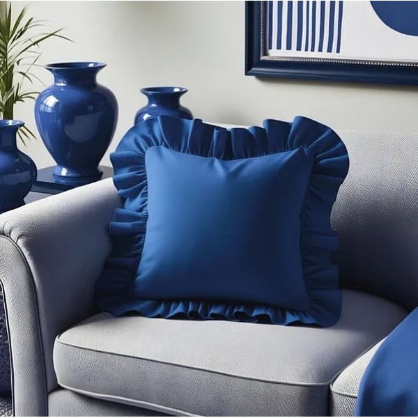 Pamutkeverék párnahuzat 40x40 cm Ruffled – Mila Home-image-3