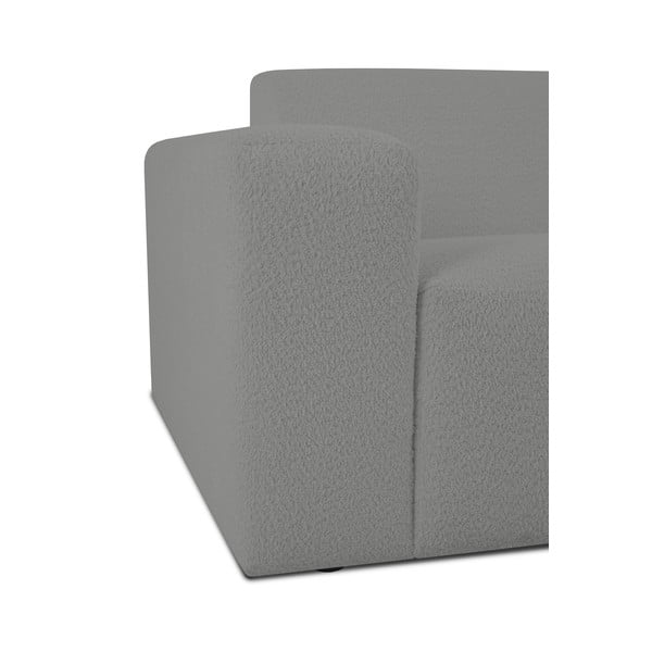 Szürke buklé kanapé modul (bal oldali) Roxy – Scandic-image-3