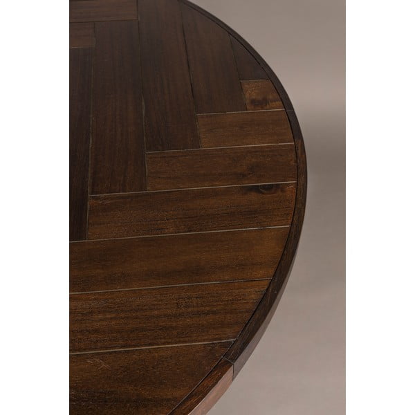 Kerek étkezőasztal akácfa dekorral ø 120 cm Class – Dutchbone-image-1