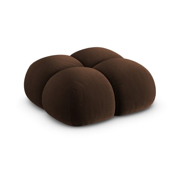 Sötétbarna bársony lábtartó Loretto – Cosmopolitan Design-image-2