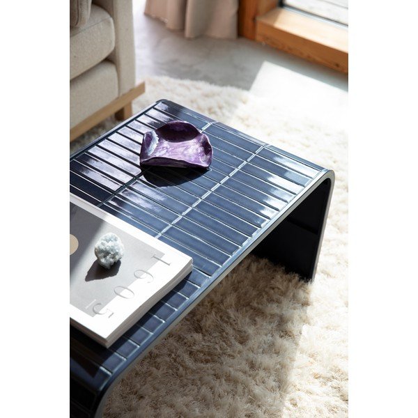 Kék kerámia dohányzóasztal 47x80 cm Tiles – Zuiver-image-3