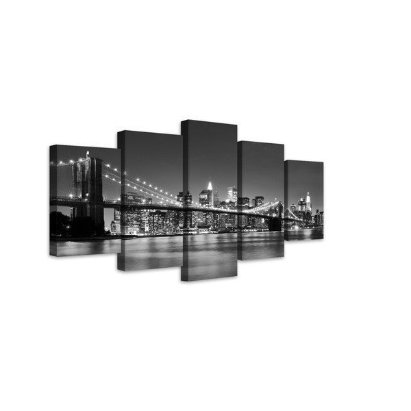 Canvas Most BW többrészes kép, 100 x 150 cm - Styler-image-1