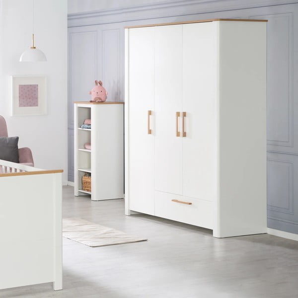 Fehér gyerek ruhásszekrény 139x200 cm Ava – Roba-image-2