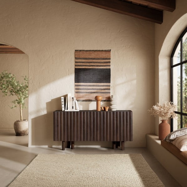 Barna mangófa komód 160x80x40 cm Tamira – MOME-image-1