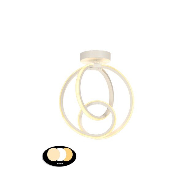 Fehér fém LED mennyezeti lámpa Neo – Squid Lighting-image-2