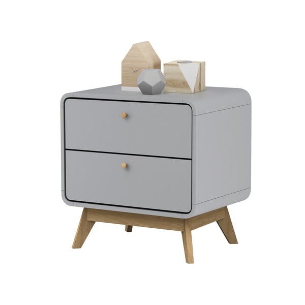 Szürke éjjeliszekrény Cassie - Støraa-image-3
