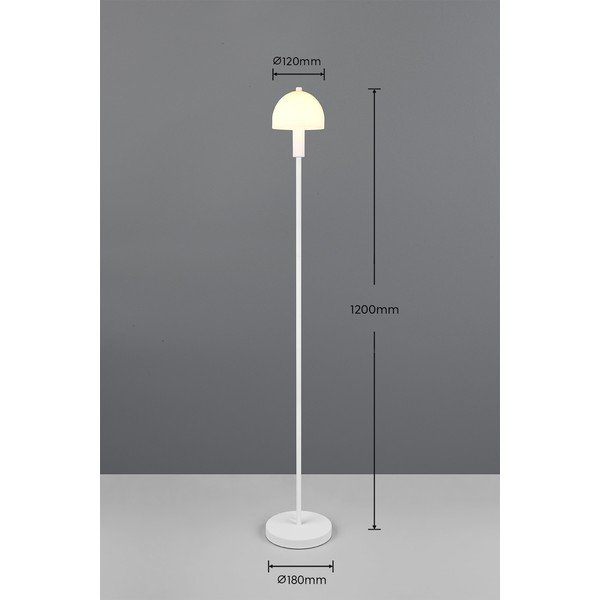 Fehér állólámpa üveg búrával (magasság 120 cm) Glenn – Reality-image-3