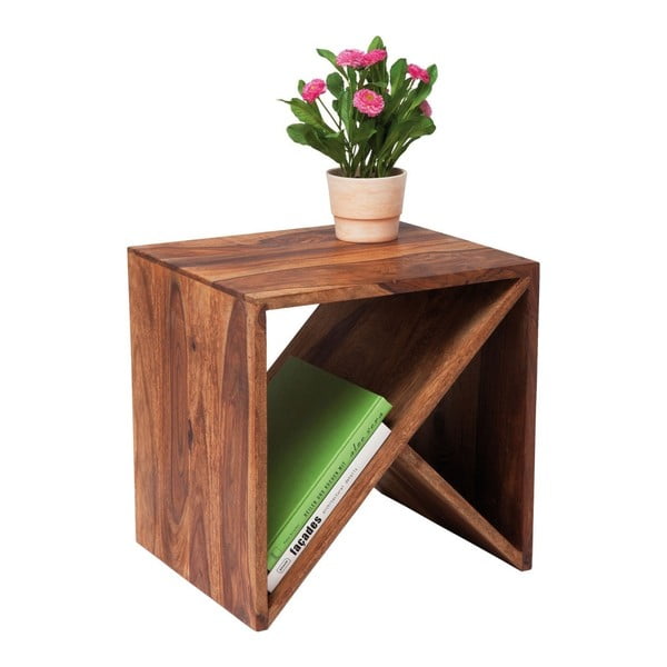 Zigzag paliszander fa tárolóasztal - Kare Design