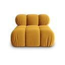 Sárga bársony kanapé modul (középső rész) Bellis – Micadoni Home