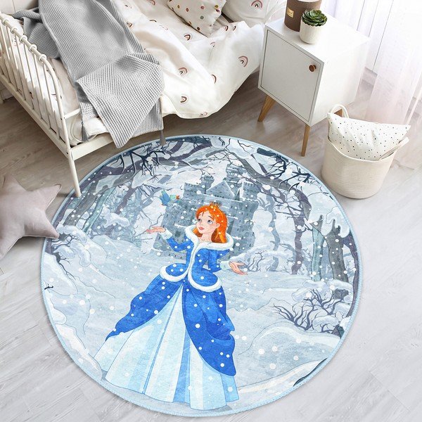Kék gyerek szőnyeg ø 100 cm Comfort – Mila Home-image-3