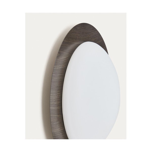 Sötétbarna fém LED fali lámpa ø 40 cm Novae – Kave Home-image-3