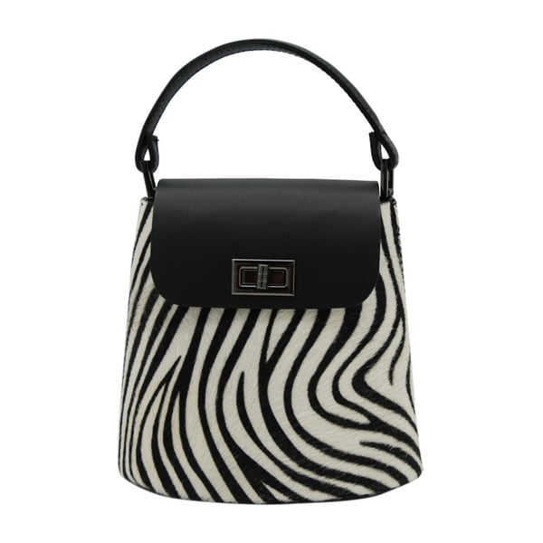 Zebra mintás táska valódi bőrből - Andrea Cardone