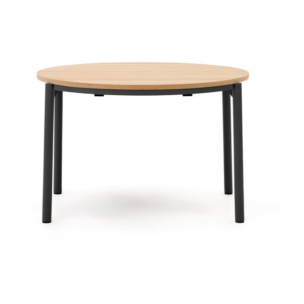 Kerek bővíthető étkezőasztal tölgyfa dekorral ø 120 cm Montuiri – Kave Home