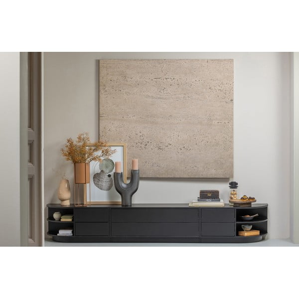 Fekete borovi fenyő nappali bútor szett 206x40 cm Finca – WOOOD-image-4