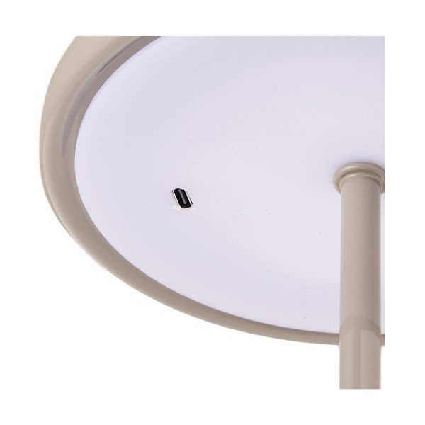Szürkésbarna fém LED asztali lámpa (magasság 23 cm) Margate – House Nordic-image-2