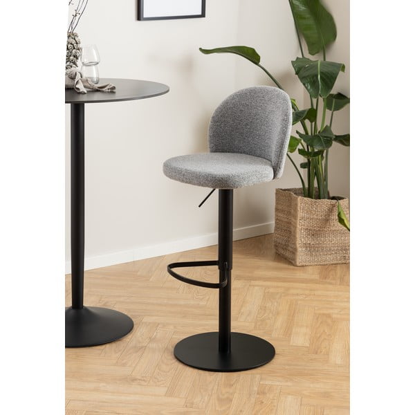 Fekete-szürke állítható magasságú bárszék (ülésmagasság 55 cm) Patricia – Actona-image-2