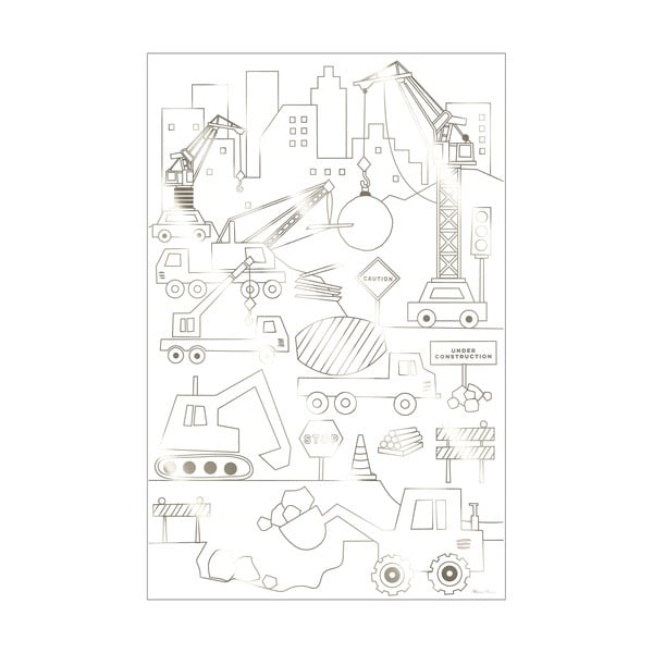 Színező Construction – Meri Meri-image-2