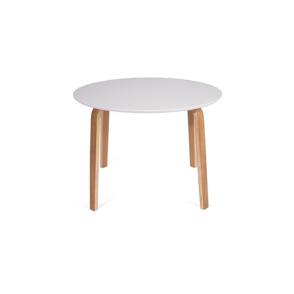 Kerek étkezőasztal fehér asztallappal ø 110 cm Lana - Bonami Essentials-image-1