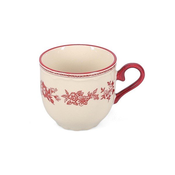 Borvörös-elefántcsont színű porcelán csésze 215 ml Cyril – S|P Collection-image-3