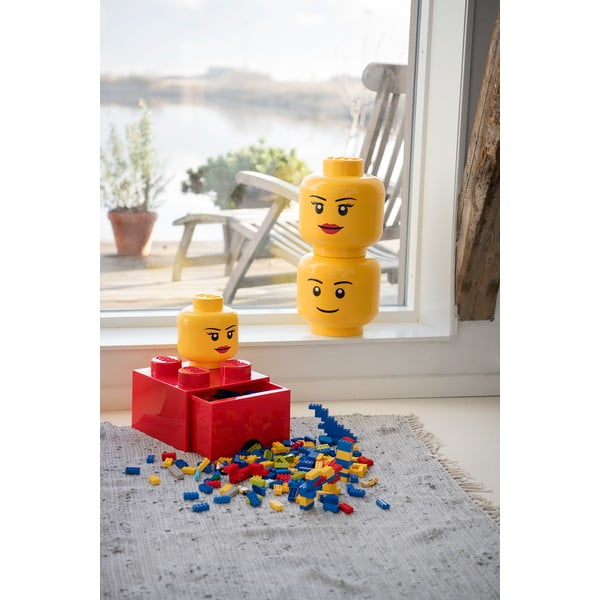 Lány minifigura fejformájú tároló, ⌀ 24,2 cm - LEGO®-image-1