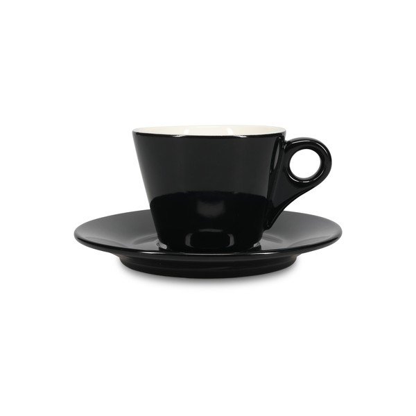 Fekete porcelán csészealj ø 15,5 cm Barista – BonBistro-image-4