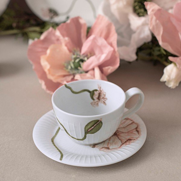Fehér porcelán csésze 380 ml Hammershøi Poppy – Kähler Design-image-2