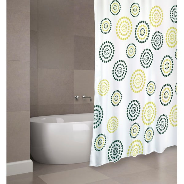 Zuhanyfüggöny 180x200 cm Dots – MSV-image-2