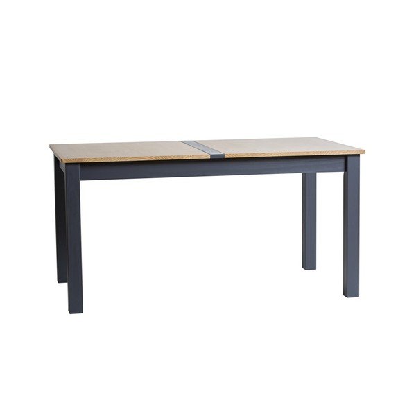 Jade antracitszürke bővíthető étkezőasztal tömör borovi fenyőből, 150 x 85 cm - Marckeric-image-1