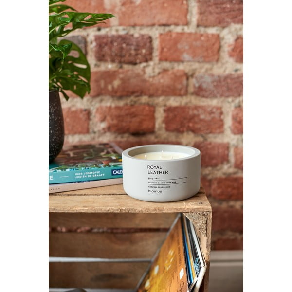 Illatos szójaviasz gyertya égési idő 25 ó Fraga: Royal Leather – Blomus-image-1