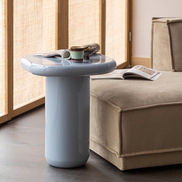 Fényes tárolóasztal 50x50 cm Zava – WOOOD-image-1