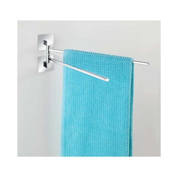 Quadro fúrásmentes fali dupla törölközőtartó rúd - Wenko-image-1